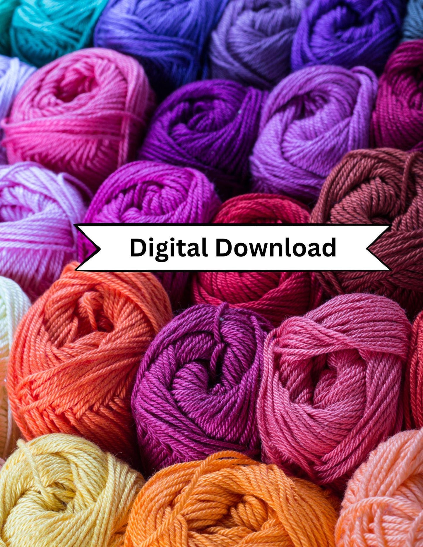 Digital Crochet Planner and Project Tracker PDF Template