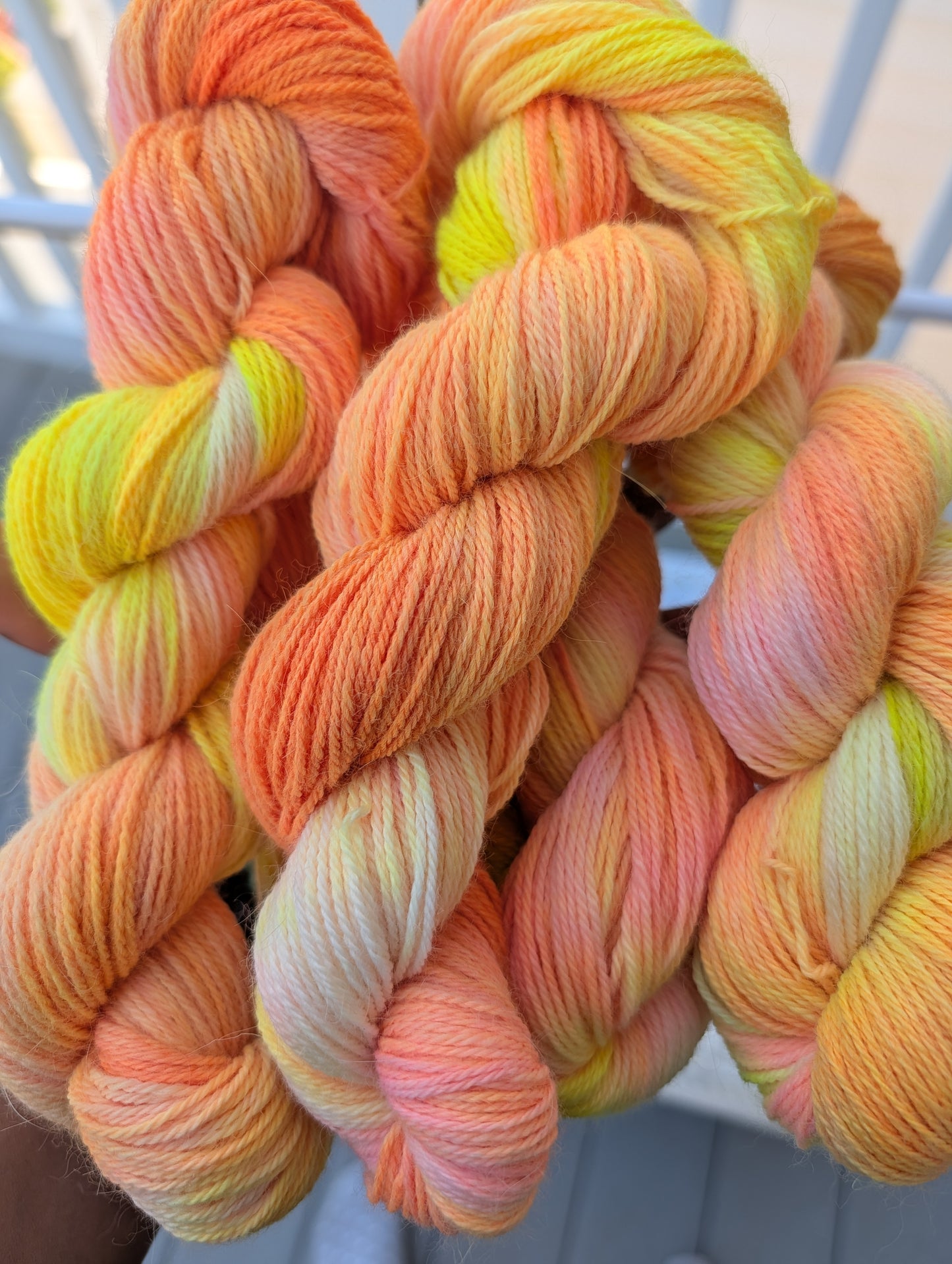 Hand Dyed Fingering Weight Yarn